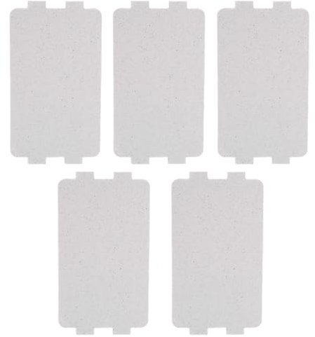 5 PCS Microwave Oven Parts, 4.6 X 2.5 Inch Waveguide Cover Universal Microwave Oven Mica Plate Sheet for Home Kitchen Office Restaurant