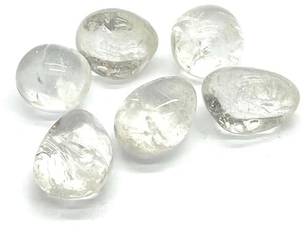 A BUENOS PRECIOS - Cuarzo blanco natural pulida calidad AAA - Pack 4 unidades - Cristales naturales y piedras preciosas - Reiki curación de chakras - Piedras curativas sanación (Cuarzo blanco)