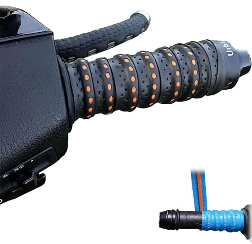 2 Stück Non-Slip Soft Silicone Grip Tape for Motorcycle Handlebars, Soft Silicone Anti-Slip Tape, Rutschfestes, weiches Silikon-Griffband, Umwickeltes Lenkerband für Motorrad, Dirtbikes (Schwarz)