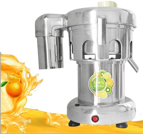 Commercial Juicer Orange Lemon Apple Carrot Juice Extractor - Automatic Electric Heavy Duty Machine for Professional Use, 370W