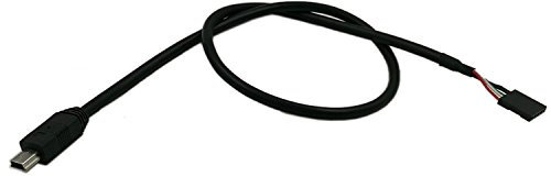 zdyCGTime 50 cm Mini USB 5 pines macho a 1 x 5 pines hembra '0.1 USB Header PCB Placa base Cable