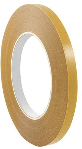 KLEBESHOP24 Doppelseitiges Klebeband handreißbar, durchsichtig, dünn, zum Basteln / 9 mm x 50 m