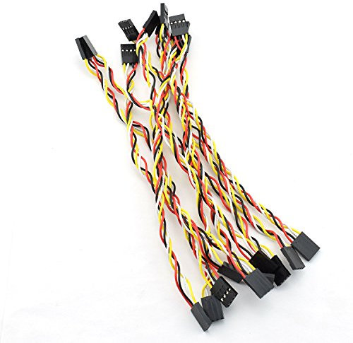 zyamy 100 4p Dupont Line 4P-Pins 2,54 mm Pitch Weiblich Zu Weiblich Dupontkabel Stecker Multicolor Jumper Wire für Breadboard 20 cm