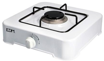 EDM 07420 Cocina de Gas Esmaltada con 2 Fuego, Blanco.