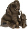 The Leonardo Collection Sitzender Elefant mit Kalb Leonardo 'Out of Africa' Moderne Ornament 12 cm * Box *