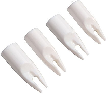SHARROW 50pcs Archery Arrow Nocks Plasti Nock Arrow Tails Replacement Nock for 8mm Diameter Arrow Shaft End Accessories