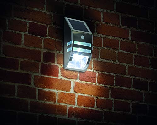 EzSolar Outdoor Security Solar Light - Wall Mounted Motion Sensor Solar Light