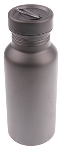 Tubayia - Borraccia in lega di titanio a prova di perdite, per sport, campeggio, viaggi, 400 ml