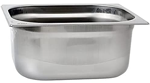 SARO GN-Behälter 1/2 – Edelstahl – Tiefe 150 mm – Inhalt 9,5 L – Für Dampfgarer, Warmhaltewannen & Lagerung – Modell TOP LINE