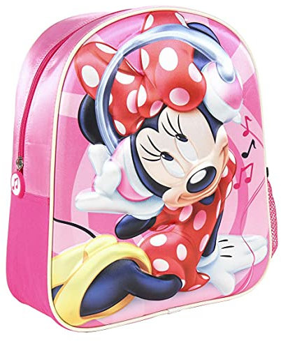 CERDÁ LIFE'S LITTLE MOMENTS - Disney Minnie Mouse Rucksack Kinder, Minnie Mouse Schulrucksack für Kinder mehrfarbig 25x31x10 cm