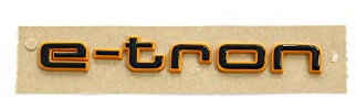 Audi 4KE071807 Schriftzug e-tron schwarz/orange Tuning Exclusive Black Edition Emblem