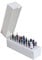 30 Holes Nail Drill Bits Holder Dust Proof Stand Display Box Organizer Container Manicure Tools Nail Art Accessories for Beauty Salon and Household (Not Include Drill Bits)