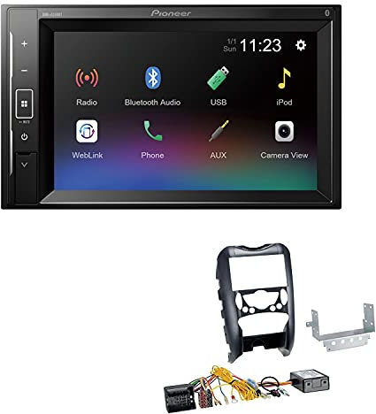 Pioneer DMH-A240BT 2-DIN Autoradio Bluetooth USB passend für MINI Cooper und One R56 2006-2014 schwarz inkl Canbus