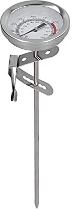 Thermomètre de Friture D'acier Inoxydable Thermostat à Hautes Températures de Friteuse de Café de Thé de Lait pour la Température de Yaourt de Lait D'huile de Viande de Barbecue de Barbecue de Dinde