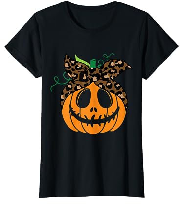 Maglietta Halloween Bambina Bimba divertente Zucca Costume Maglietta