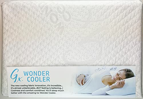 Gx Wonder Cooler Undersheet Cooling Mattress Topper - Keep Cool At Night - Helps Menopause, Night Sweats (Double)