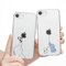 Yoedge 2 Stück Durchsichtig Hülle für iPhone 8 Plus / 7 Plus 5,5, Transparent Handyhülle mit Aesthetic Motiv Mode Chic Muster, Ultra Dünn Weich Klar Silikon TPU Stoßfeste Bumper Schutzhülle,Elefanten