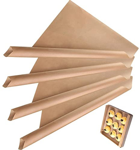 Pack of 4 Permanent Baking Sheets Baking Paper Reusable Baking Film Heat Resistant for Grilling and Baking Oven Microwave Biscuits Baking 40 x 60 cm