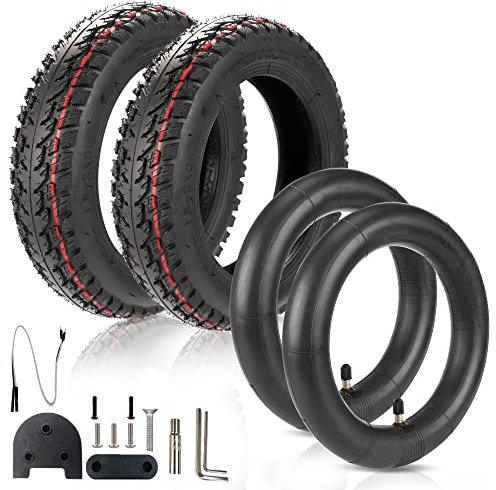 ANSENI e scooter reifen 10 zoll (10x2-6.1),2 Reifen und 2 Schläuche, Roller reifen für für 10 Zoll Roller (Kit Xiaomi)