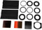 Duendhd 24Pcs Filtre Gradué Complet Carré 9 Porte-Filtre À Anneau Adaptateur pour Série Cokin P Lf78