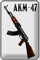 FEMER Blechschild Gewehr 20x30 cm Kalaschnikow AKM-47 Metall Deko Schild tin Sign
