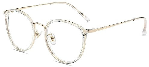 Firmoo Blaulichtfilter Brille Damen Herren Anti Blaulicht Computerbrille Entspiegelt ohne Sehstärke Blaulicht UV Schutzbrille für Bildschirme Gaming Bluelight Filter