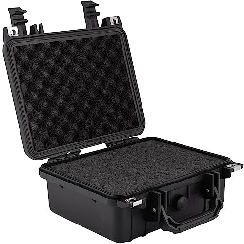 SEVICO Universalbox Kamera-Schutzkoffer robuste Schutzkoffer aus Kunststoff mit Schaumstoffpolsterung und Druckausgleichsventil - Ideal für Elektronik und Kameraausrüstung Outdoor-Fotokoffer