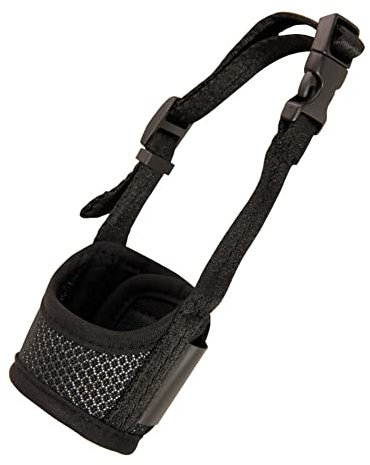 Hduacuge Hundemaulkorb, Verhindert BeißEn, Bellen und Kauen, Verstellbarer, Atmungsaktiver Maulkorb Aus Weichem Stoff, ErmöGlicht EIN Hecheln Von 14-20 cm