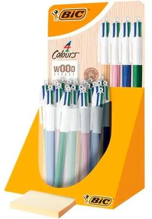 BIC Schulausrüstung der Marke ESP30 4 COLORI WOOD