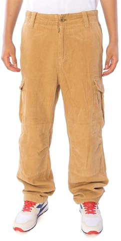 Jet Lag 22-944 Cord Hose Herren Cargohose (DE/NL/SE/PL, Bundweite & Schrittlänge, 42, 34, Regular, beige)