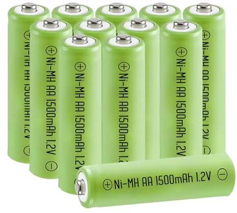 Betmaxful 12 Packs AA 1500mAh Rechargeable Batteries High Capacity Precharged 1.2V Ni-MH AA Rechargeable Battery(AA Size)