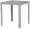 Gardissimo Aluminium Gartentisch Soul 60x60 Silber mit Nonwood Tischplatte, absolut wetterfest