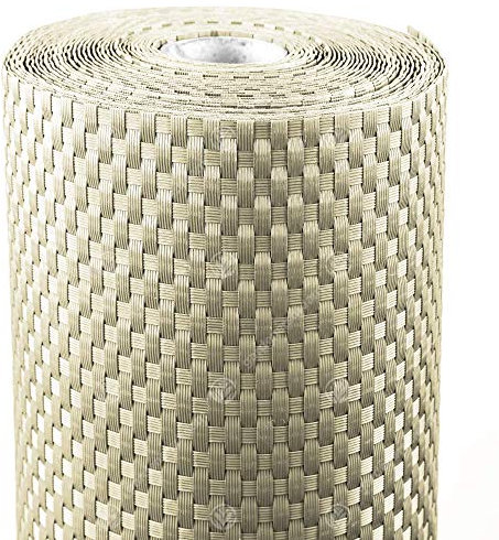 GardenersDream Polyrattan Sichtschutz & Windschutz (Beige, 1 x 5 Meter) - Polyrattan Balkon Sichtschutz Wetterfest - Ideale Sichtschutz Garten-, Sichtschutz Zaun- & Sichtschutz Balkon Verkleidung