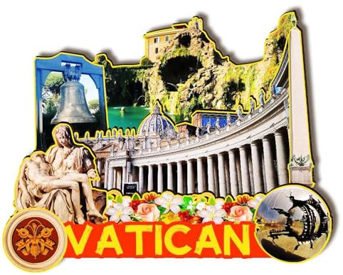 Orlybar Orlaybar Vatican Italy Decorative Magnet 3D Refrigerator City Travel Souvenir Tourist Gifts Handmade Craft Fridge Magnet Home Decoration -705