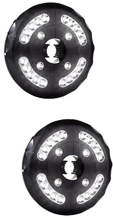 jojofuny 2St Notlicht schirmlampe portable light batterielicht Campinglicht hoflampe Campinglaterne Campinglampe LED-Schirmlicht Ohne Regenschirm Licht Direktladung Zelt Lichter Lagerfeuer