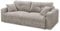 BULLET Bequemes Schlafsofa mit Bettkasten, Stoffbezug Taupe - Klappbares Sofa mit Schlaffunktion - 235 x 88 x 120 cm (B/H/T)
