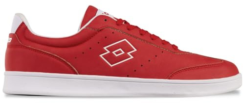Lotto ISKAR Unisex Sneaker, RED/White, 40 EU