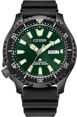 Citizen Unisex Analog Automatik Uhr mit Polyurethan Armband NY0155-07X