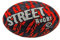 OPTIMUM Street Rugbyball, Schwarz/Orange, Größe 4