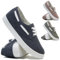Women's Trainers - Casual Sneakers, Pumps, and Canvas Shoes | Indoor and Outdoor Fashionable Footwear for Everyday Wear (Navy, UK Footwear Size System, Adult, Women, Numeric, Medium, 6)