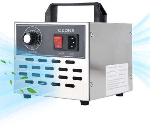 Umelee Ozone Generator, 32000 mg/h Ozone Machine with Timer, High-Efficiency Ozone Air Purifier, Odour Eliminator for Home Office Car Hotel Odor Removal