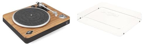 House of Marley Stir It Up Wireless Turntable Bluetooth Record Player & Dust Cover Bundle