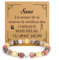 Cadeau Soeur Original Cadeau Saint Valentin Bracelet Soeur Pierre Naturelle Cadeau pour Ma Soeur Sa Sœur Soeur de Coeur Cadeau Grande Soeur Petite Soeur Cadeaux Soeur Belle Soeur Noel Anniversaire