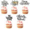 Happy Retirement Cupcake Toppers Officially Retired Cupcake Picks No Work Zone Adventure Begins Cake Decorations for Retirement Theme Farewell Birthday Party Supplies Y4HJTXCP