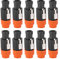 SustVita 10PCS Speaker Plug Adapter, C - NL4FC Speakon Cable Connector, Weatherproof 4 Pin Audio Connector for Enhanced Sound Performance (Orange)
