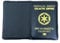 Protège-Passeport Galactic Empire – Étui en Cuir PU Noir & Doré – Accessoire de Voyage Geek pour Fans de Star Wars