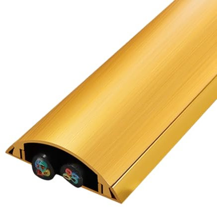 Cooalinar Pasacables Suelo,Canaletas para Cableado,Tapete Suelo Tapas Cables,Cubiertas De Suelo para Cables,Protector De Cables para Suelo Pasacables,Canaleta Pasacables para Suelo,para TV