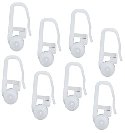 POPETPOP 100 Pieza Anillos De Cortina Especiales para Riel De Bola Unidades con Anilla para Colgar Cortinas De Cama