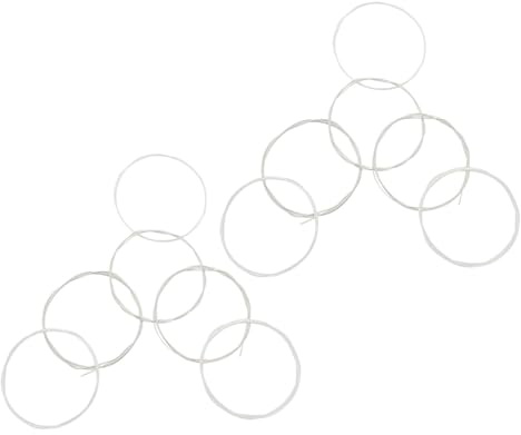 Levemolo 2 Stück Klassische Gitarrensaiten Nylon mit Silberumsponnenen Basssaiten Mittlere Spannung 6 Saiten für Flamenco und Anfänger Kompatibel mit Konzertgitarre