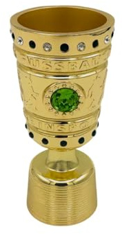 Am Ball Com DFB-Pokal Replik 70 mm Metall Zamak Sammlerstück Detailgetreu Offizielle DFB Geschenkbox Miniatur